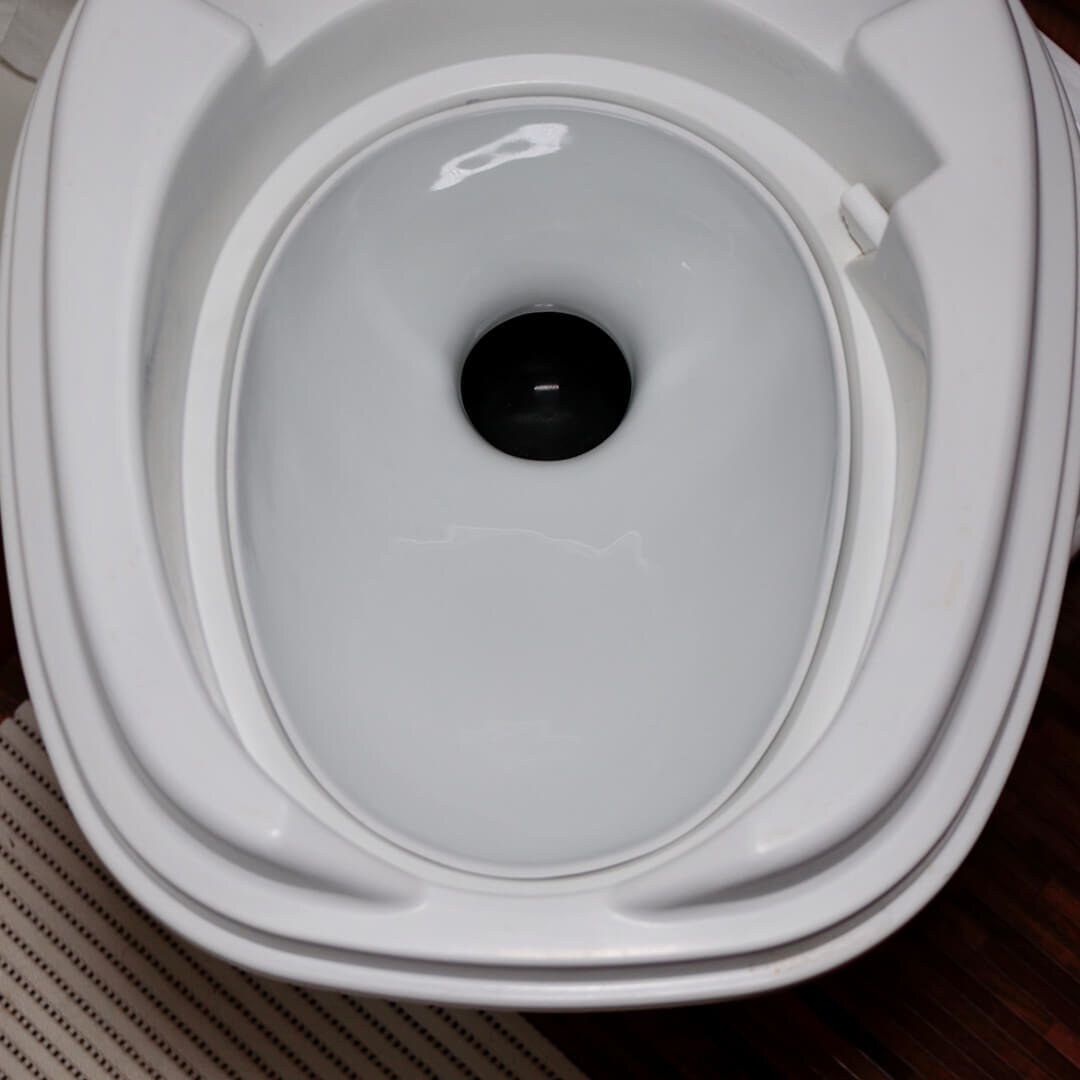 The insert installed, seen from above.